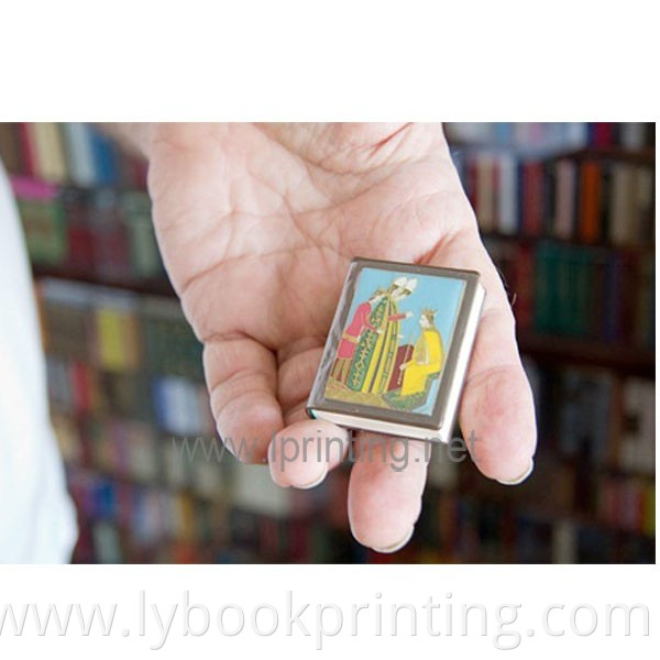 Professional fine small size hard cover book printing